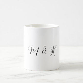 Monogram Initial Letters Wedding Gift Party Favor Kaffemugg