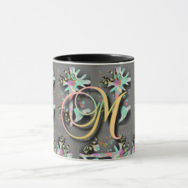 MONOGRAM INITIAL M MUGG