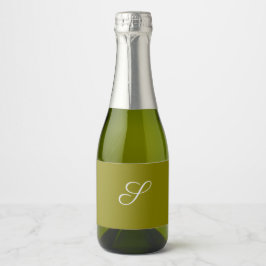 Monogram initial minimalist salvia grön