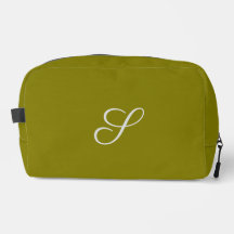 Monogram initial minimalist salvia grön