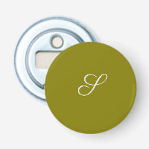 Monogram initial minimalist salvia grön
