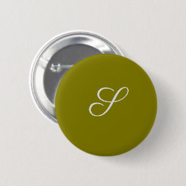 Monogram initial minimalist salvia grön knapp