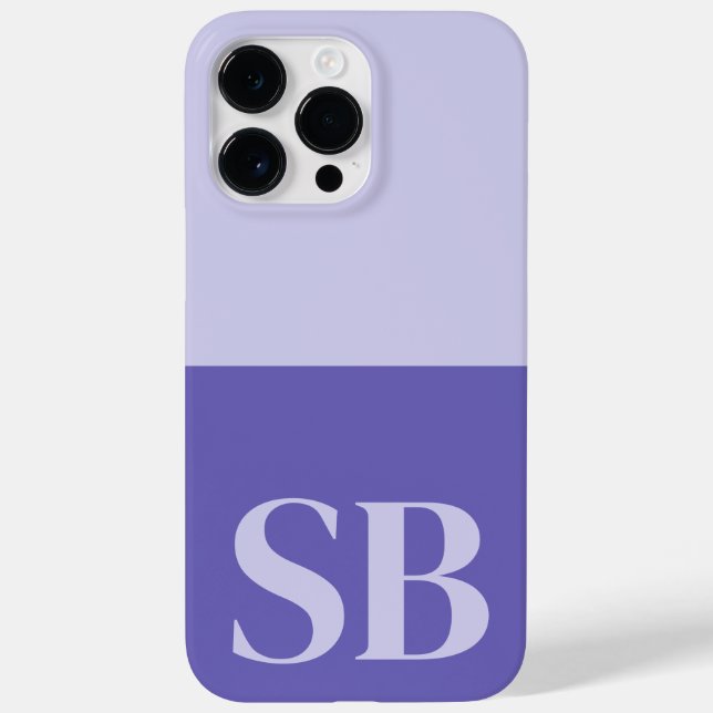 Monogram initial minimalistisk stilfull Case-Mate  (Baksida)