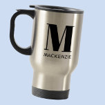 Monogram Initial Namn enkel Resemugg<br><div class="desc">Modern typografi,  minimalistisk,  första namn-utformning,  som kan ändras för att anpassa sig.</div>