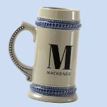 Monogram Initial Namn enkel Sejdel<br><div class="desc">Modern typografi,  minimalistisk,  första namn-utformning,  som kan ändras för att anpassa sig.</div>