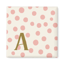 Monogram initiala prickmönster