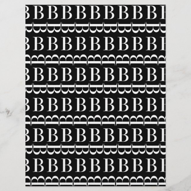 Monogram initialbokstav B (Framsida)