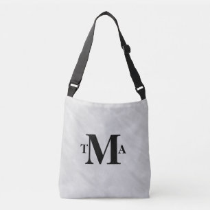 Monogram Initialer Black Charcol Axelväska