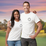Monogram Initialer Classic Golf T Shirt<br><div class="desc">Anpassa den här klassiska designen med överkorsade golfklubbar och guld boll med initialer i monogrammet av den bästa golfen i ditt liv (och ja,  det kan också vara du) för att göra en unik och speciell golfgåva. Designad av Thisisnotme©</div>