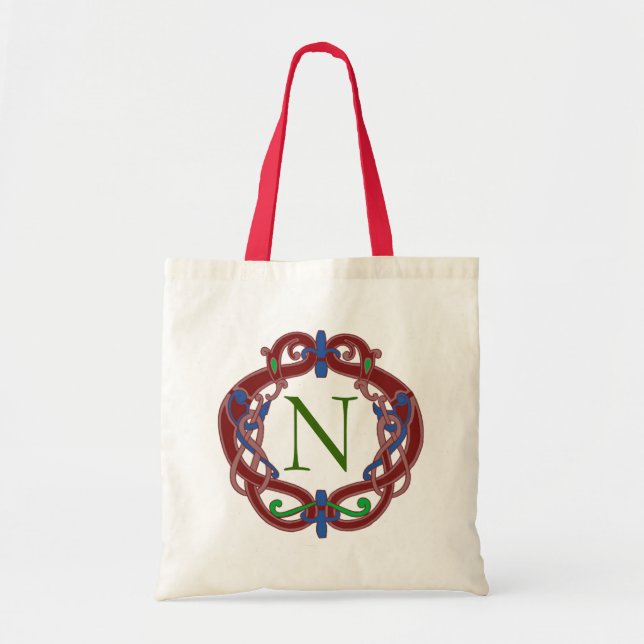 Monogram Initialer Kelterdesign Personlig  Tygkasse (Framsidan)