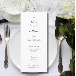 Monogram Initialer Modern Minimalistisk Bröllopsme