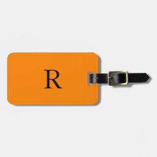 Monogram Initialer Namn Birthday Helgdag Gift-förm Bagagebricka