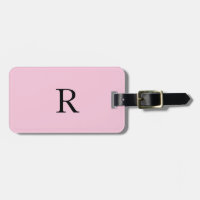Monogram Initialer Namn Black Pastel Rosa Gift Cut