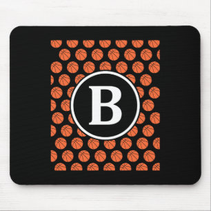 Monogram initialer namn bokstav B Sketll mönster S Musmatta