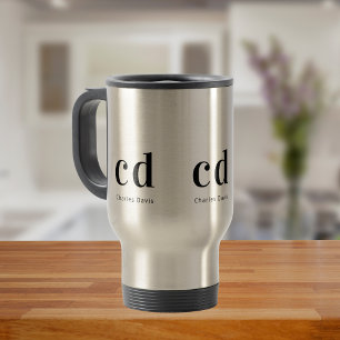 Monogram initialer namn resemugg