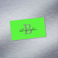 Monogram Initialer Neon-Grönt Färgat eget namn