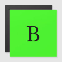 Monogram Initialer Neon Grönt Ljusfärgad Coola