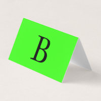 Monogram Initialer Neon Grönt Ljusfärgad Coola