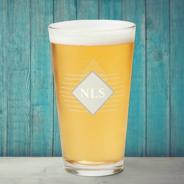 Monogram Initialer på Glaskopp (Skapare uppladdad)