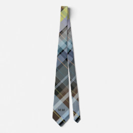 Monogram Initialer Play Dusty Blue Grått Brown Chi Slips