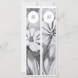 Monogram Initialer Whimsical Two Bokmärken