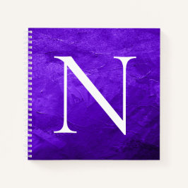 Monogram inledande anpassad vit Lila bärbar dator