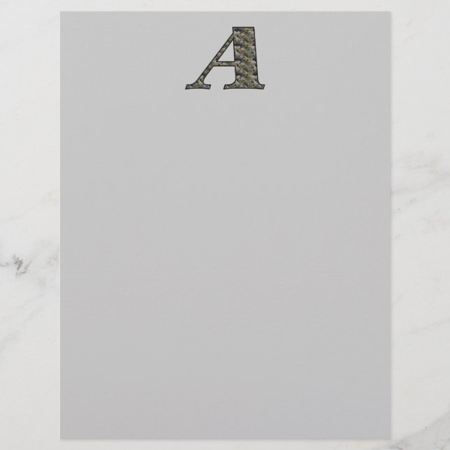 Monogram Inledande ett Hydrangea Blommigt Statione (Framsida)