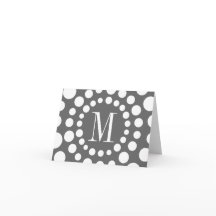 Monogram inledande Grått-mall tom insida