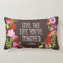 Monogram inspiration Live Life Imagted-Quote Lumbarkudde