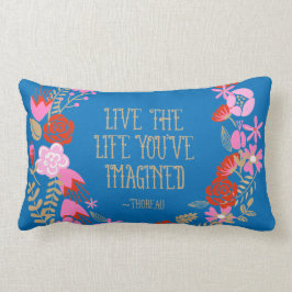 Monogram inspiration Live Life Imagted-Quote Lumbarkudde