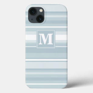 Monogram isblått rand Fodral-Mate iphone case
