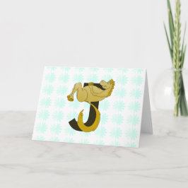 Monogram J Flexible Pony Personlig Anteckningskort