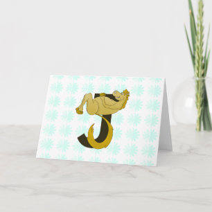 Monogram J Flexible Pony Personlig Anteckningskort