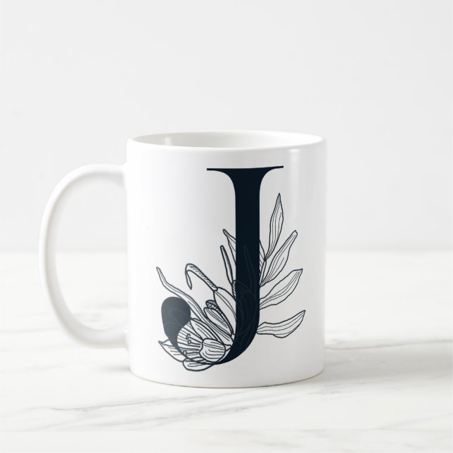 Monogram J Inledande kaffe Mugg (Vänster)