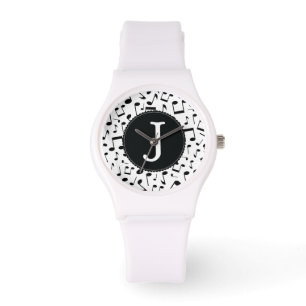 Monogram J Musik noter Wrist Watch Armbandsur
