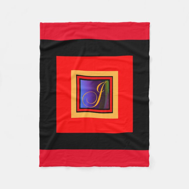 MONOGRAM J RED FLEECEFILT (Framsidan)