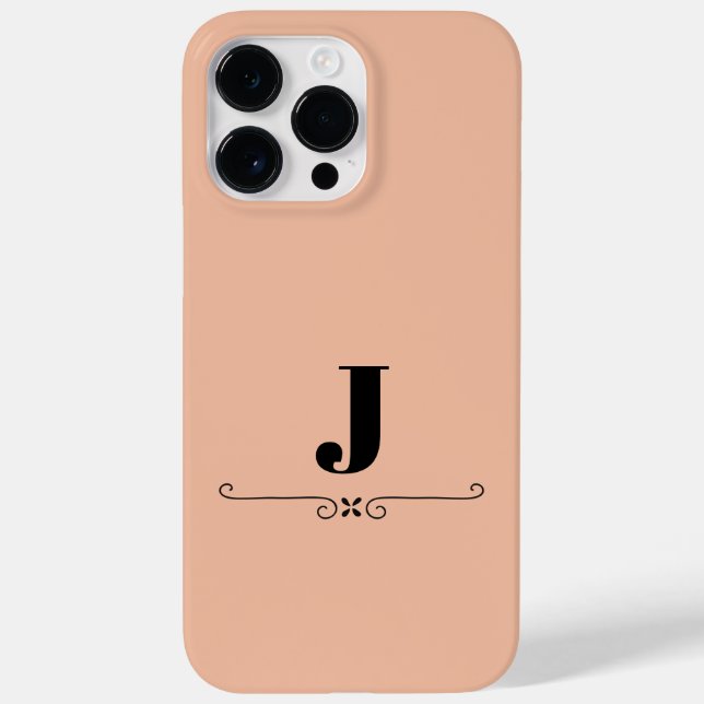 Monogram J., svart romerska, Fodral-Mate iphone ca (Baksida)