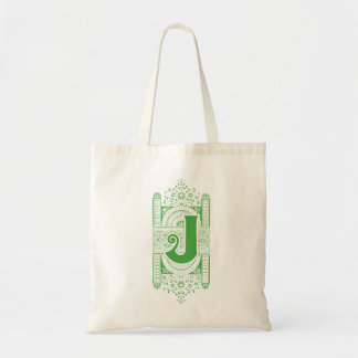 Monogram "J" Tote Bag Tygkasse