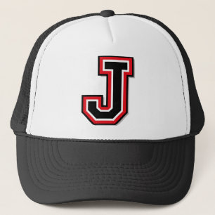 Monogram "J ", Truckerkeps