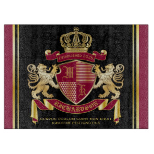 Monogram Jackar Emblem från Arm Red Guld Lejonare
