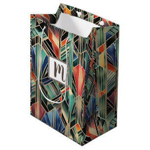 Monogram Jazzy Geometrisk Elegant Klassisk Boho
