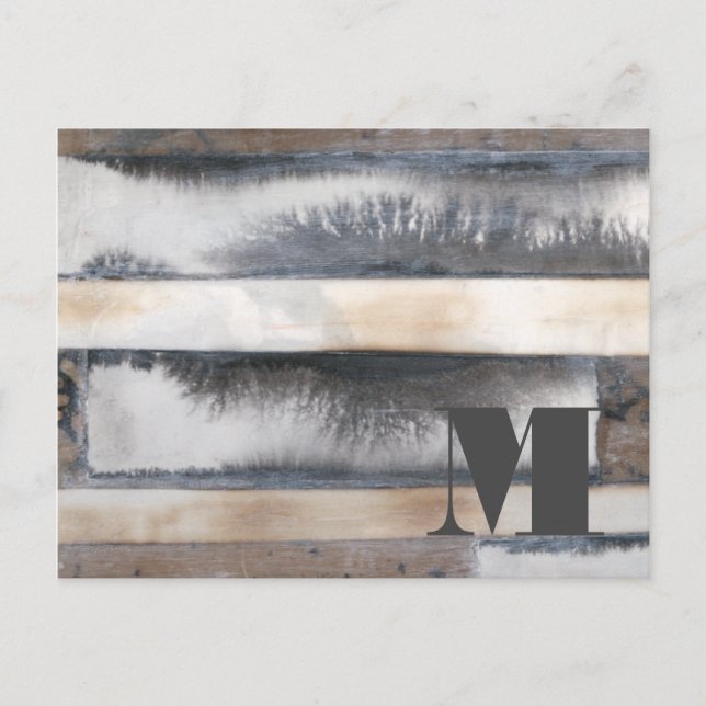 Monogram| Jord och rök I Vykort (Framsida)