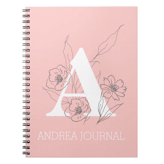 Monogram Journal Planner Anteckningsbok (Framsidan)