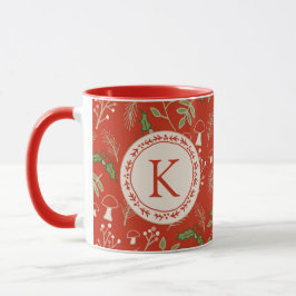 Monogram jul Woodlands Red Mugg