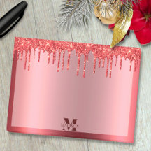Monogram Juldroppning, Glitter Metallic