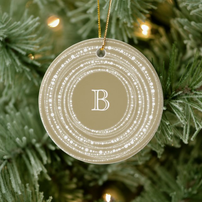 Monogram julfotfoto med fina och ljusa miniatyrbil julgransprydnad keramik (Träd)