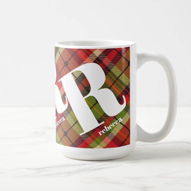 Monogram julpapp kaffemugg (Höger)