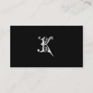 Monogram K-affärskort Visitkort