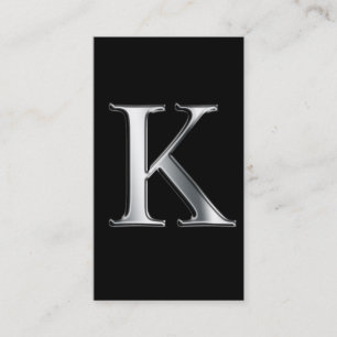 mONOGRAM K-affärskort Visitkort