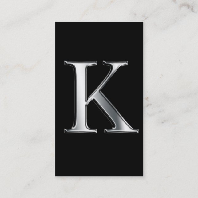 mONOGRAM K-affärskort Visitkort (Framsida)